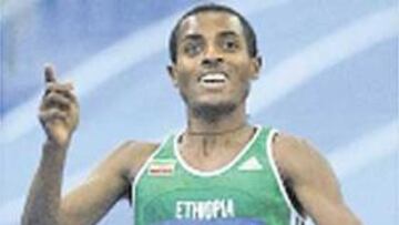 Bekele, venciendo ayer.