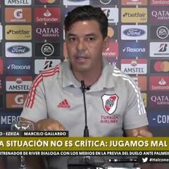 Gallardo y las críticas tras las derrotas contra Palmeiras e Independiente