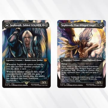 Cartas con ilustraciones de Tetsuya Nomura