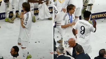 Endrick and Modric’s dun shirt swap after winning the Intercontinental Cup