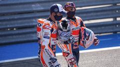 Los hermanos M&aacute;rquez en Jerez.