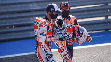 Los hermanos M&aacute;rquez en Jerez.