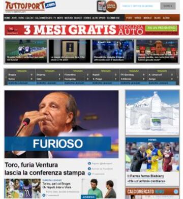 Portadas de la prensa extranjera