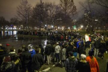 Boston celebra la victoria de los Patriots