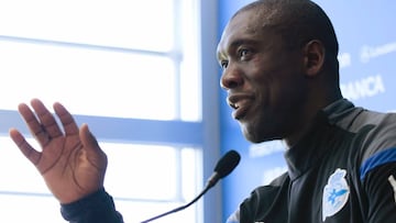 Seedorf, en la rueda de prensa previa al partido ante el Valencia.