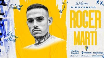 Roger Martí es, oficialmente, nuevo refuerzo del Cádiz