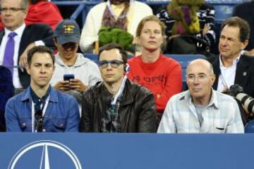 David Geffen y Jim Parsons.