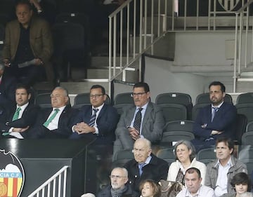 Anil Murthy, en el palco de Mestalla.