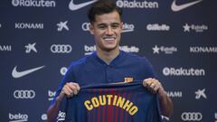 Coutinho con la camiseta del Barcelona. 