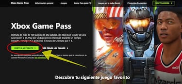 Ofertas Xbox: 3 meses de Xbox Game Pass Ultimate por 1 euro; para nuevos usuarios