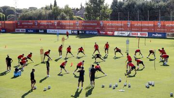Entrenamiento del Atlético de Madrid
