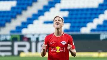 Dani Olmo, con el Leipzig. 