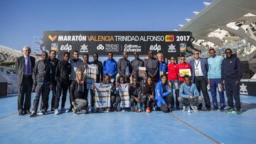 Atletas de &eacute;lite del Maraton Valencia Trinidad Alfonso. 
