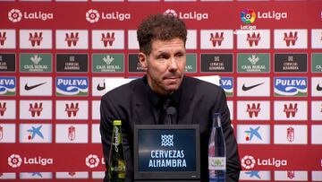 Simeone: "El mejor partido jugado fuera de casa y probablemente en casa"