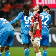 Así compitieron Pulisic y Musah en la derrota de AC Milan vs Napoli