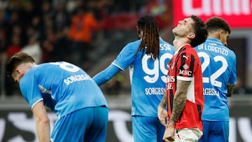 Así compitieron Pulisic y Musah en la derrota de AC Milan contra Napoli