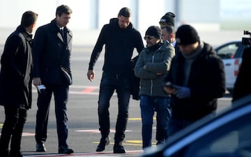 Ibrahimovic arrives in Milan: photogallery