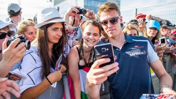 Daniil Kvyat, durante el GP de Hungría de F1.