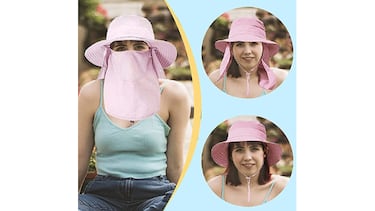 Este sombrero de pescador te protege del sol al hacer senderismo
