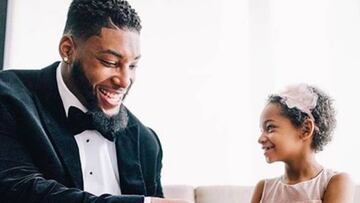 Devon Still y su hija Leah