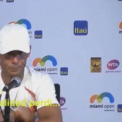 A Nadal no le sentó nada bien esta pregunta: "En realidad perdí..."