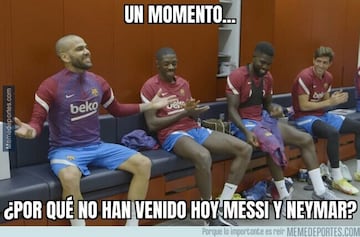 Los memes más divertidos de la vuelta de Dani Alves, Xavi... al Barça