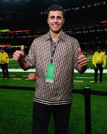 El actual Balón de Oro viajó a Nueva Orleans para disfrutar del partido.