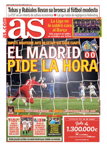 Las portadas de AS de abril