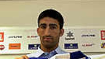 Jesús Angel Turiel en el momento de su presentación como jugador del Alavés.