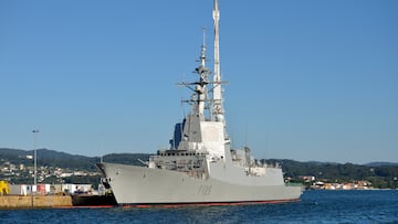 La fragata 'Cristóbal Colón' (F-105) de la Armada Española