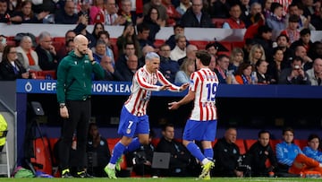 ¿Lío en el Atlético Madrid? Julián Álvarez se cruzó con Diego Simeone y esto pasó