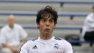 Kaká durante un entrenamiento.