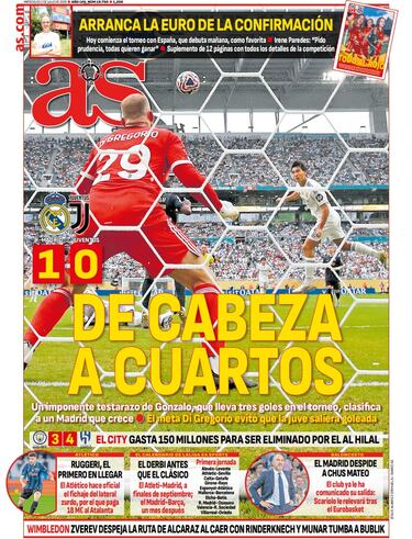 Las portadas de AS de julio