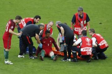Cristiano Ronaldo se retiró de la final por lesión