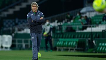 Pellegrini, durante un partido. 