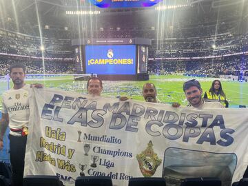 Euforia en las pe?as madridistas con la 15