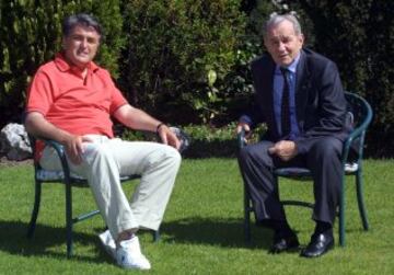 Boskov junto a Radomir Antic en una entrevista en 2002.