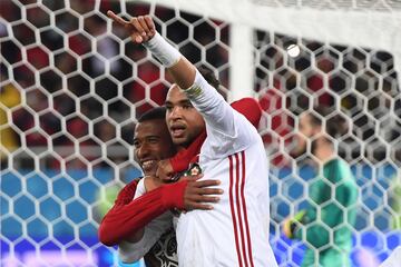 1-2. Youssef En-Nesyri celebr¨® el segundo gol.