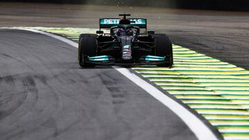 Lewis Hamilton (Mercedes W12). Interlagos, Brasil. F1 2021.