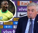 Ancelotti se rinde ante Vinicius tras clasificar a Brasil al Mundial