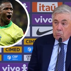 Ancelotti se rinde ante Vinicius tras clasificar a Brasil al Mundial