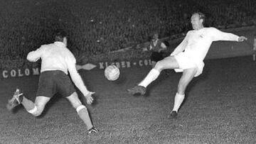 Sinibaldi salva un gol ante Di Stéfano.