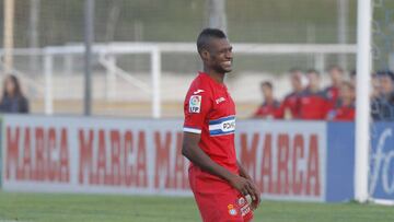 Sylla, en un partido con el Espanyol.