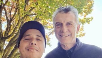 El Dipy y Mauricio Macri se sacaron una selfie "para verlos reventar de bronca a los K"