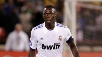 <b>POSIBLE REFUERZO. </b>Mahamadou Diarra, en un partido con el Real Madrid.