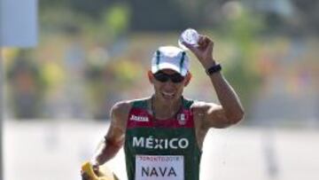 Horacio Nava logró la medalla de bronce en la marcha de 50 kilómetros Toronto 2015.