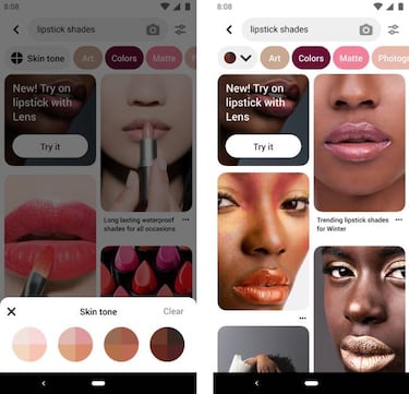 Pruebas de maquillaje en AR, lo nuevo de Pinterest
