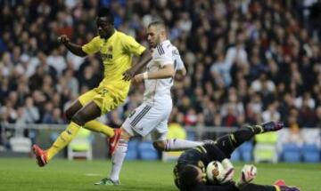 Sergio Asenjo y Karim Benzema.