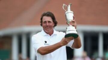 Phil Mickelson, con la Jarra de Clarete.