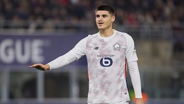 Matías Fernández-Pardo, en un partido con el Lille.